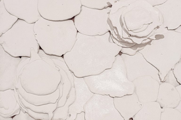 Mix, Stir, Pour (White Floor Piece), 1972, detail